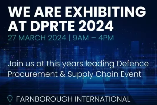 We're exhibiting at DPRTE 2024, come & visit us in the Make UK Defence Pavilion