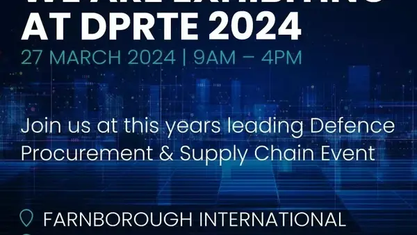 We're exhibiting at DPRTE 2024, come & visit us in the Make UK Defence Pavilion
